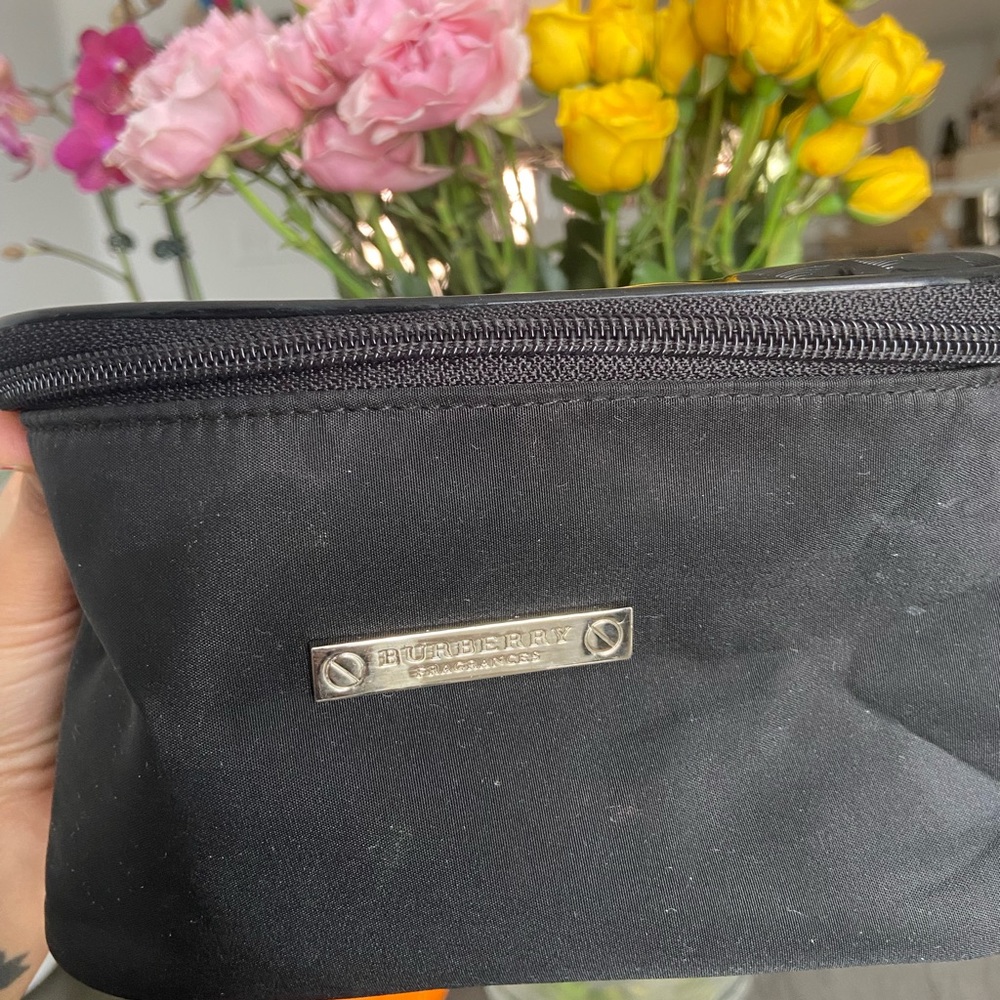 Used Burberry authentic Fragrance makeup bag